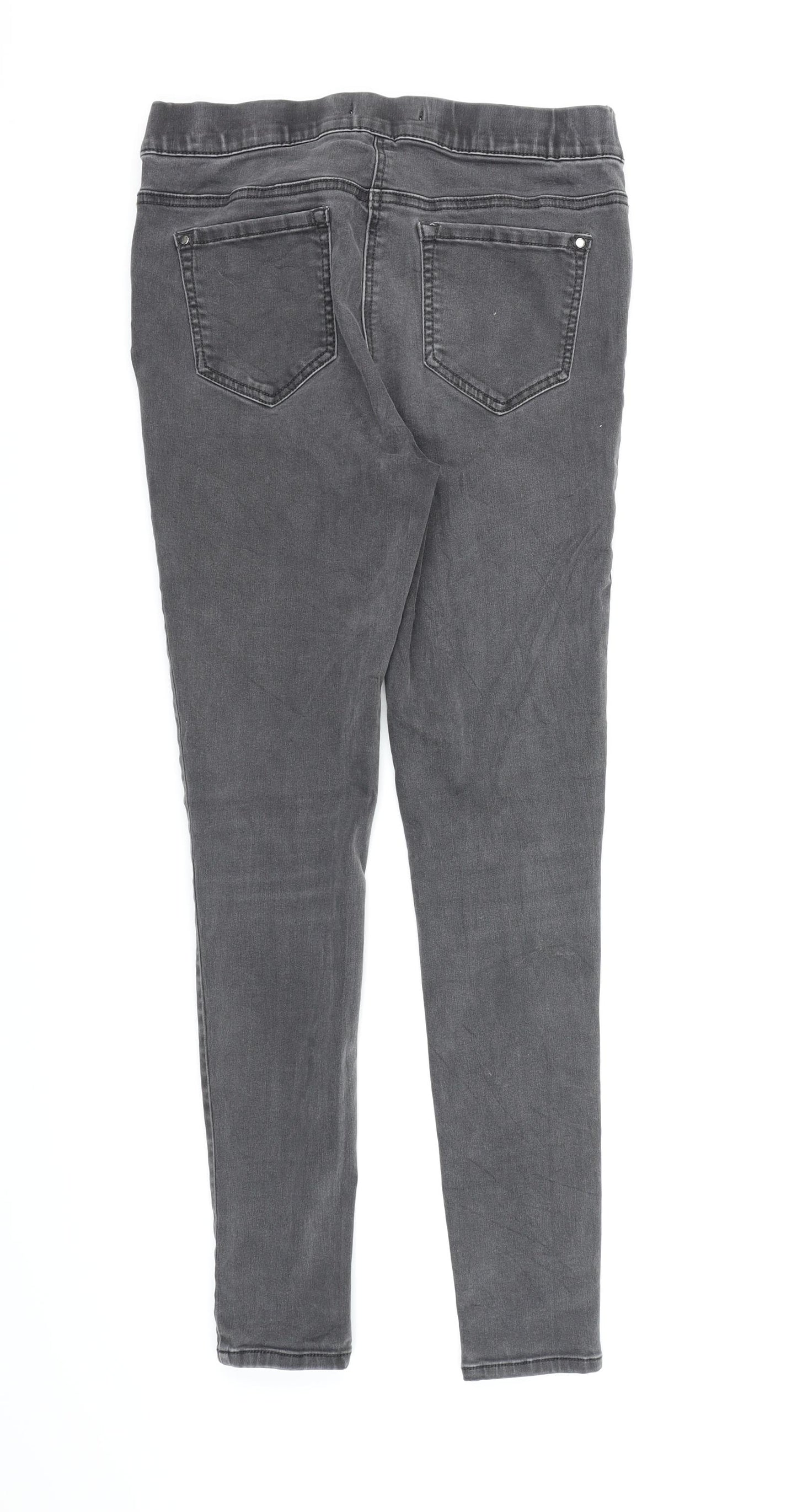 George Womens Grey  Denim Jegging Jeans Size 10 L26 in