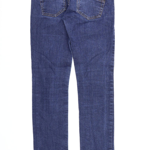 Miss Anna Womens Blue  Denim Straight Jeans Size 8 L28 in