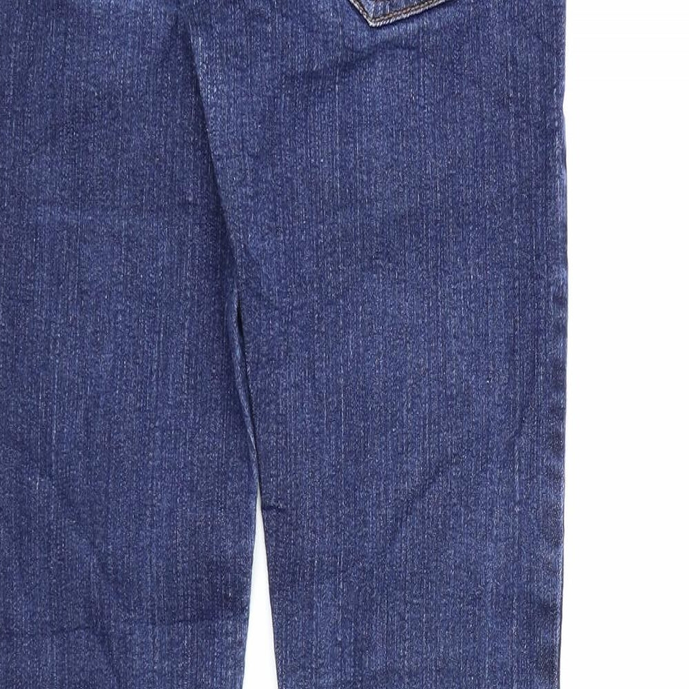 Miss Anna Womens Blue  Denim Straight Jeans Size 8 L28 in