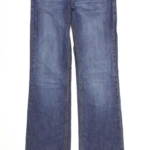 Preworn Mens Blue  Denim Bootcut Jeans  L32 in
