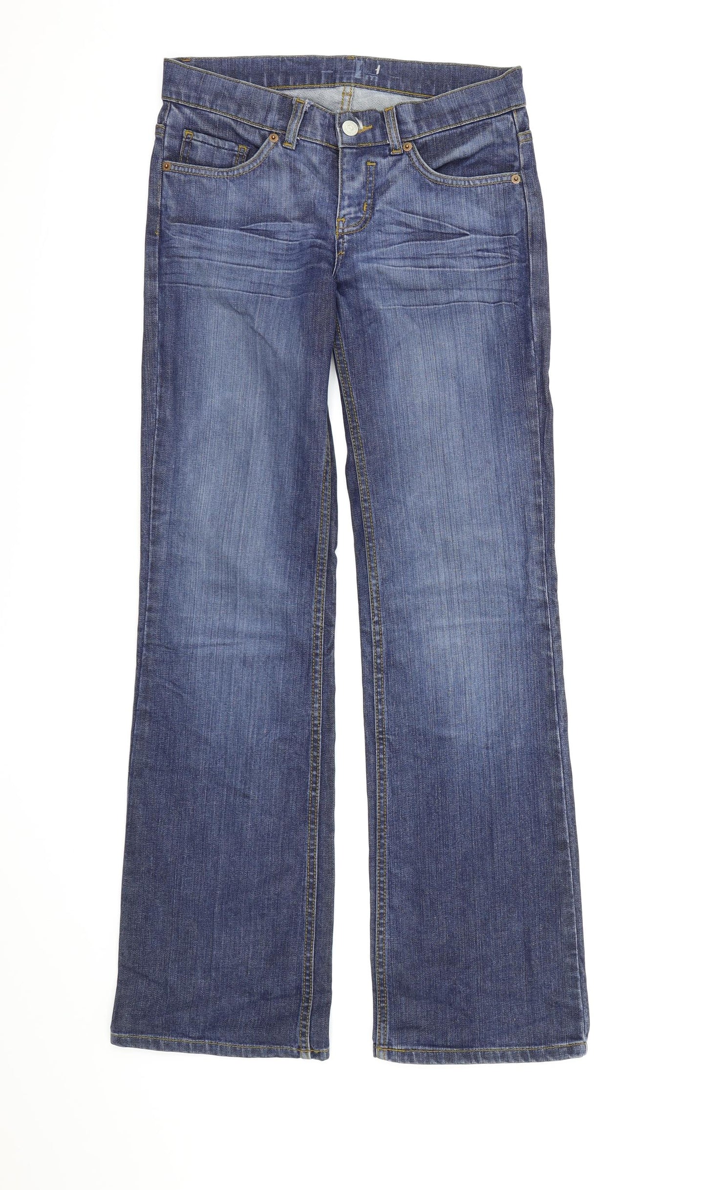 Preworn Mens Blue  Denim Bootcut Jeans  L32 in
