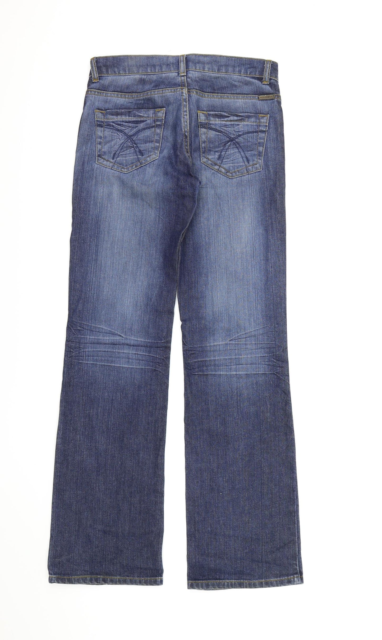 Preworn Mens Blue  Denim Bootcut Jeans  L32 in