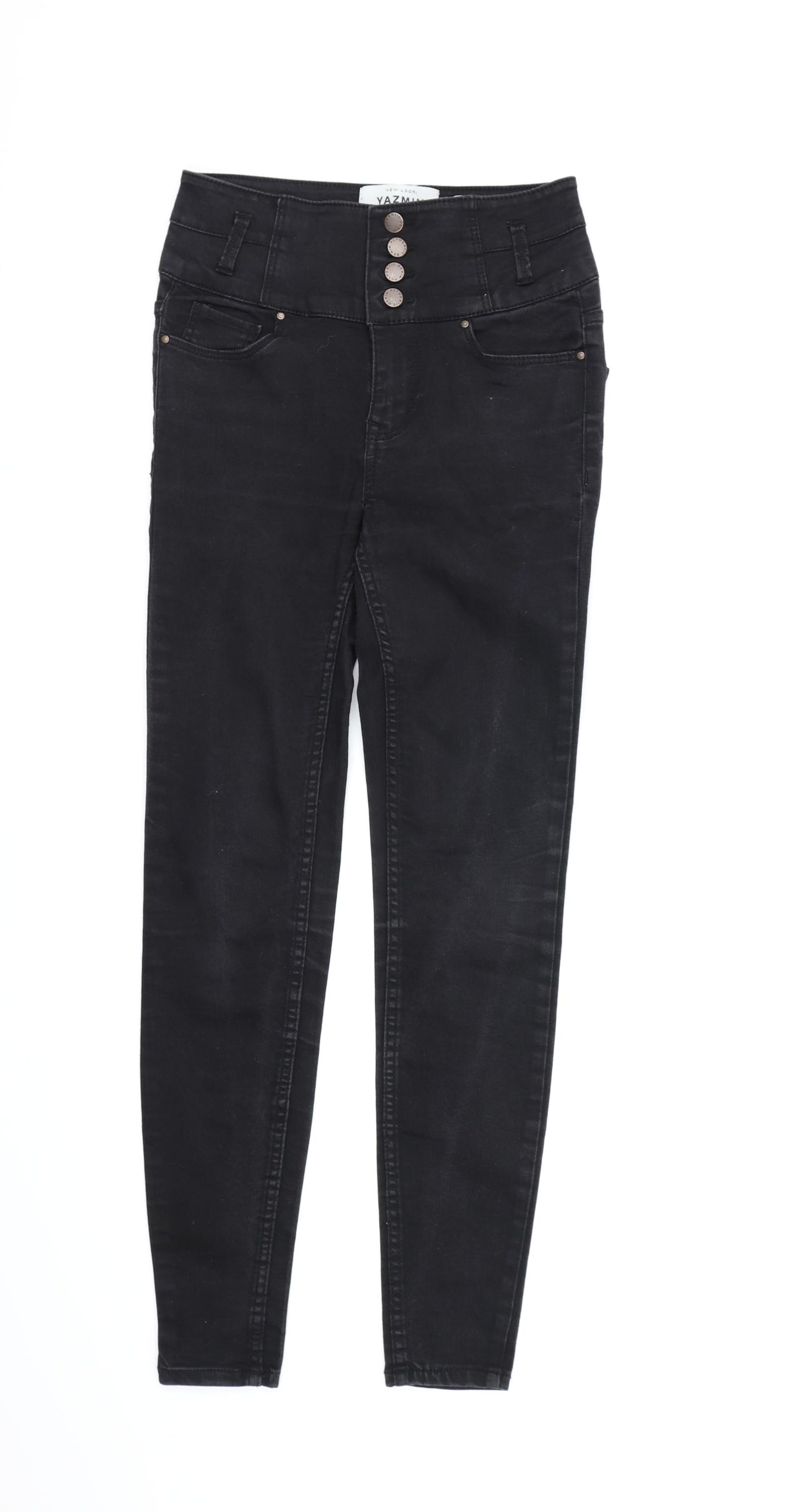 New Look Womens Black  Denim Skinny Jeans Size 4 L26 in - Skinny Jeans