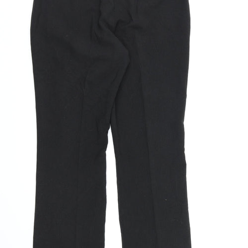 BHS Womens Black  Rayon Dress Pants Trousers Size 12 L28 in