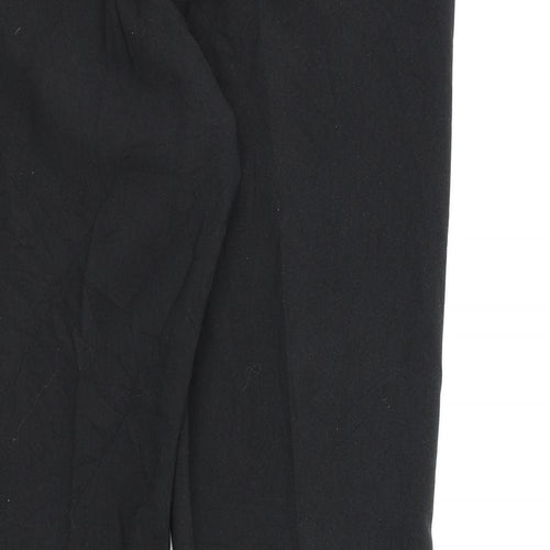 BHS Womens Black  Rayon Dress Pants Trousers Size 12 L28 in