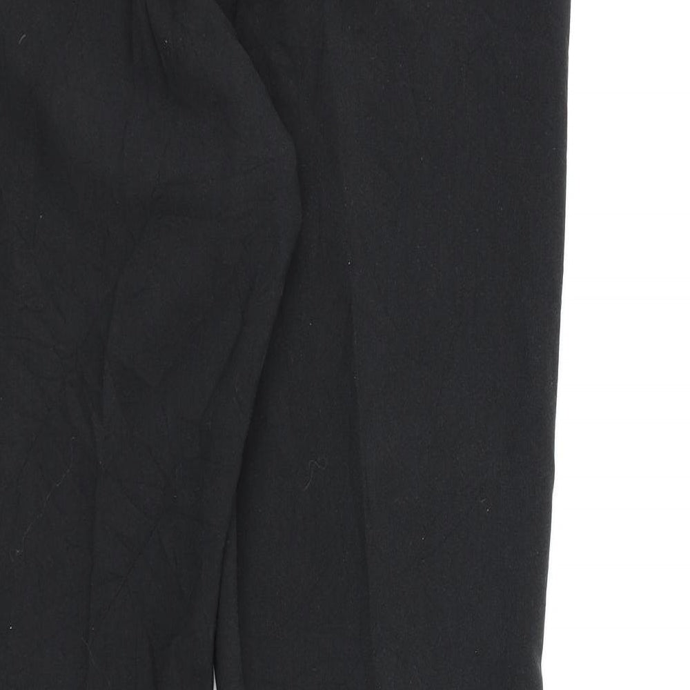 BHS Womens Black  Rayon Dress Pants Trousers Size 12 L28 in