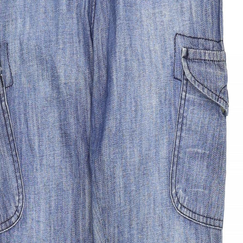 MNG Jeans Womens Blue  Denim Tapered Jeans Size 12 L30 in