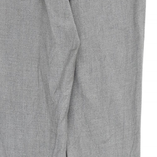 H&M Womens Grey  Rayon Dress Pants Trousers Size 12 L29 in