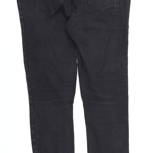 George Womens Black  Denim Jegging Jeans Size 14 L28 in