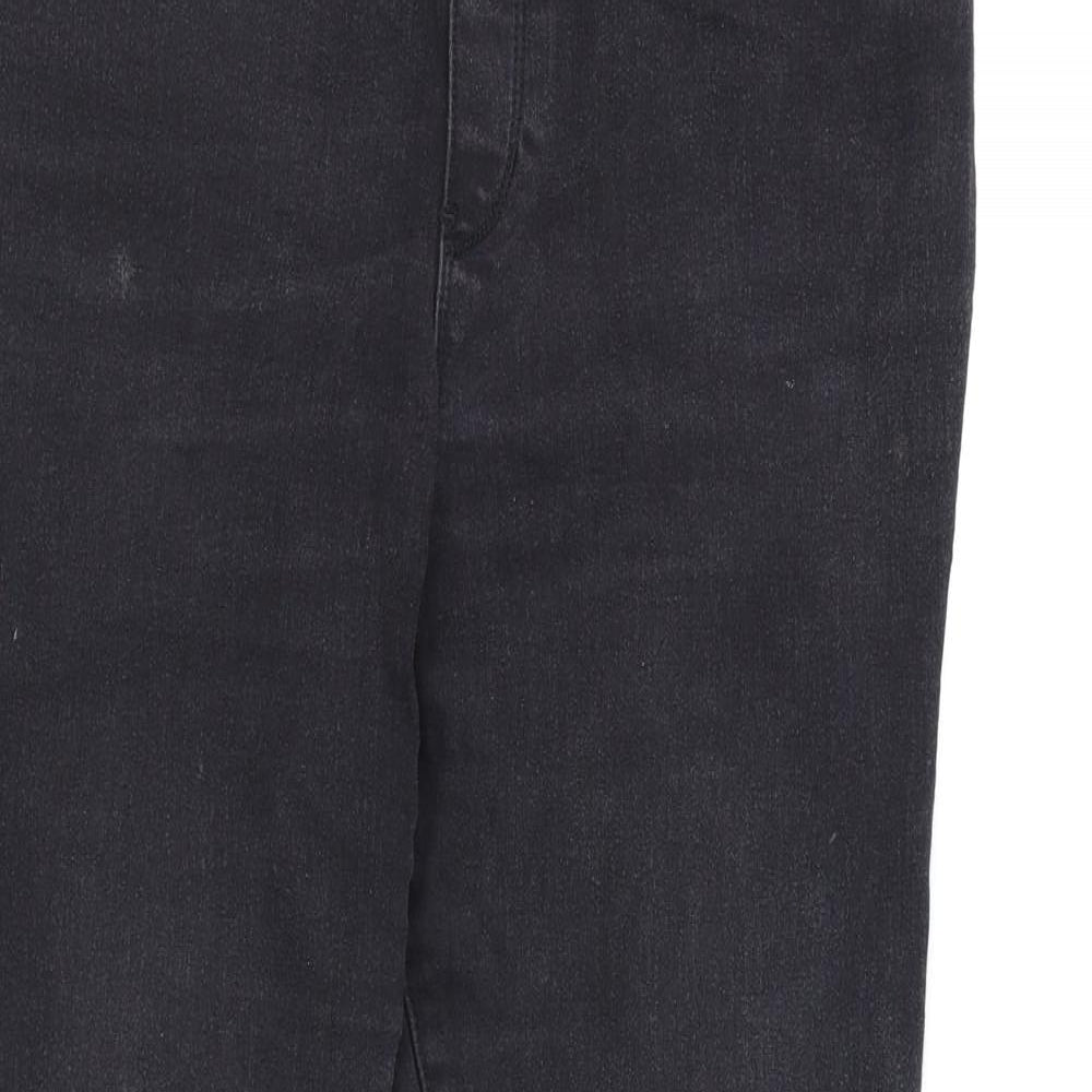 George Womens Black  Denim Jegging Jeans Size 14 L28 in