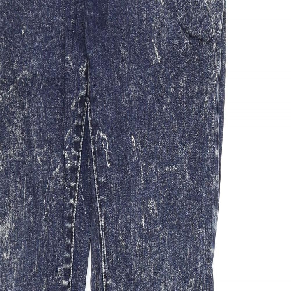 Preworn Womens Blue  Denim Skinny Jeans Size 8 L30 in - Acid wash
