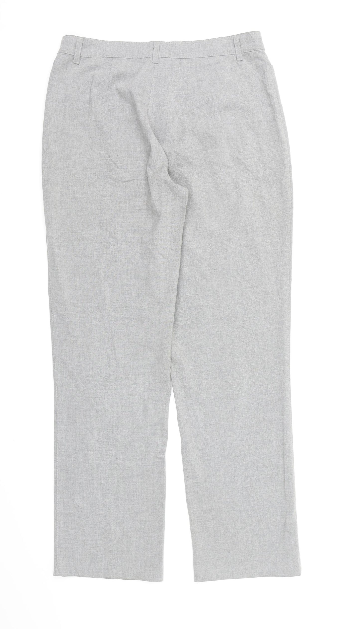 Espirit Womens Grey  Rayon Dress Pants Trousers Size 12 L29 in