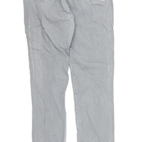Was Womens Grey  Denim Straight Jeans  L29 in