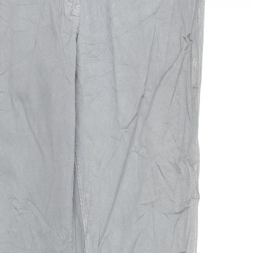 Was Womens Grey  Denim Straight Jeans  L29 in