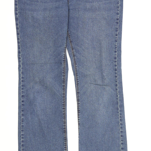 George Womens Blue  Denim Bootcut Jeans Size 14 L30 in
