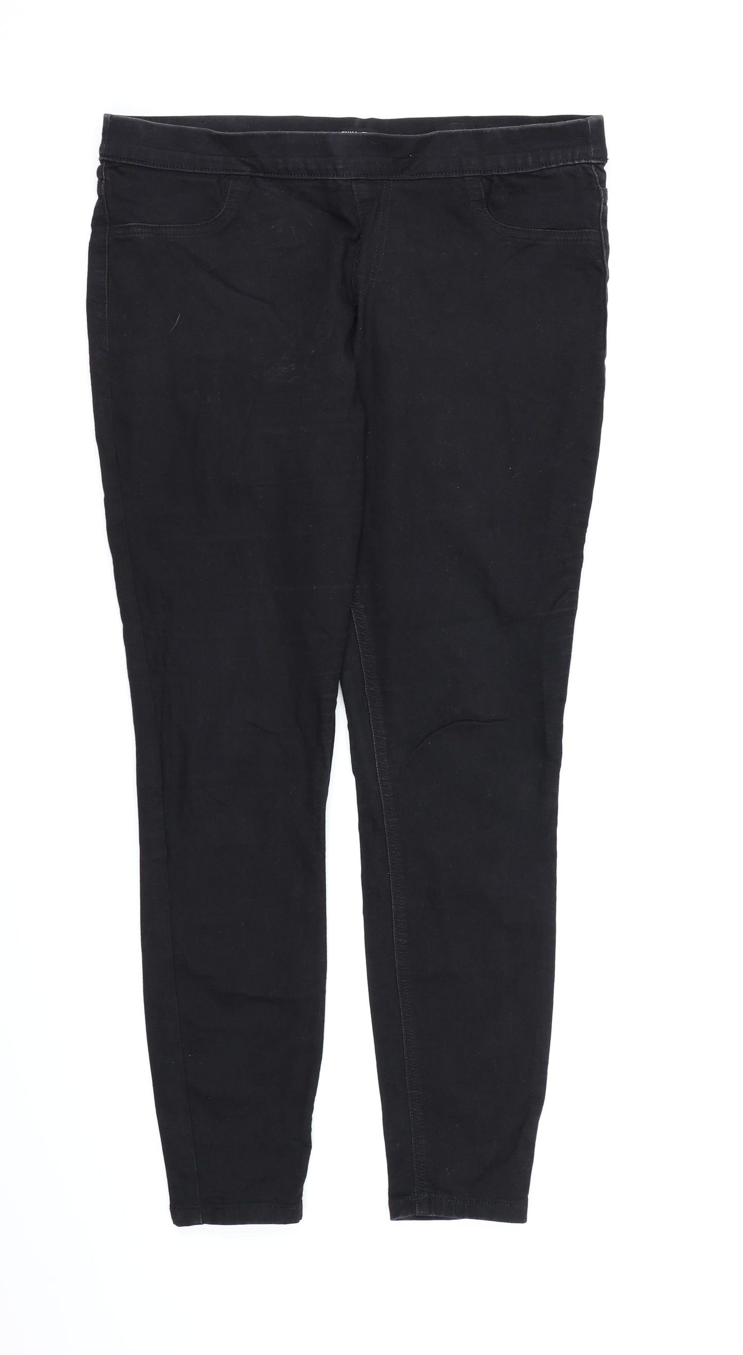 TU Womens Black  Denim Jegging Jeans Size 14 L28 in
