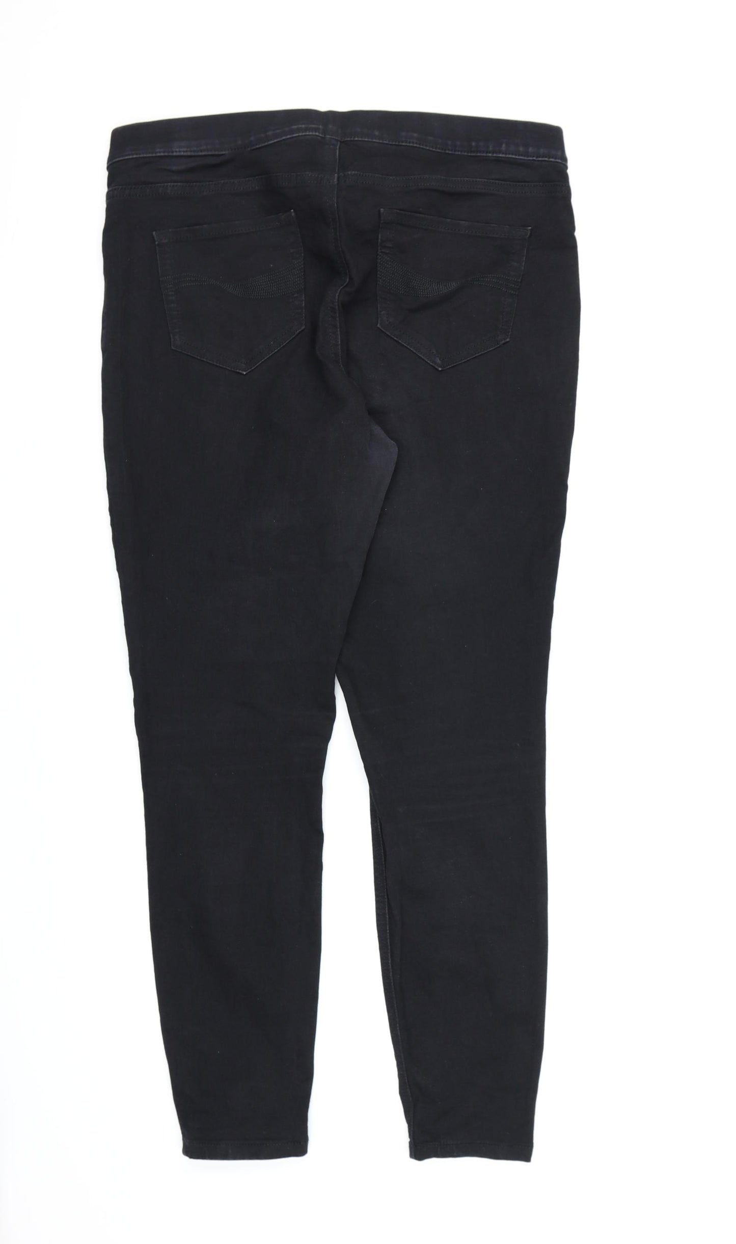 TU Womens Black  Denim Jegging Jeans Size 14 L28 in