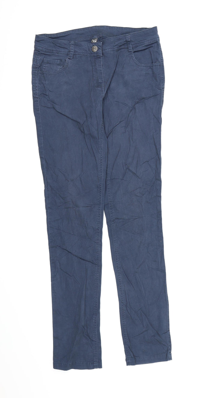 Pimkie Womens Blue Denim Straight Jeans Size 6 L30 in