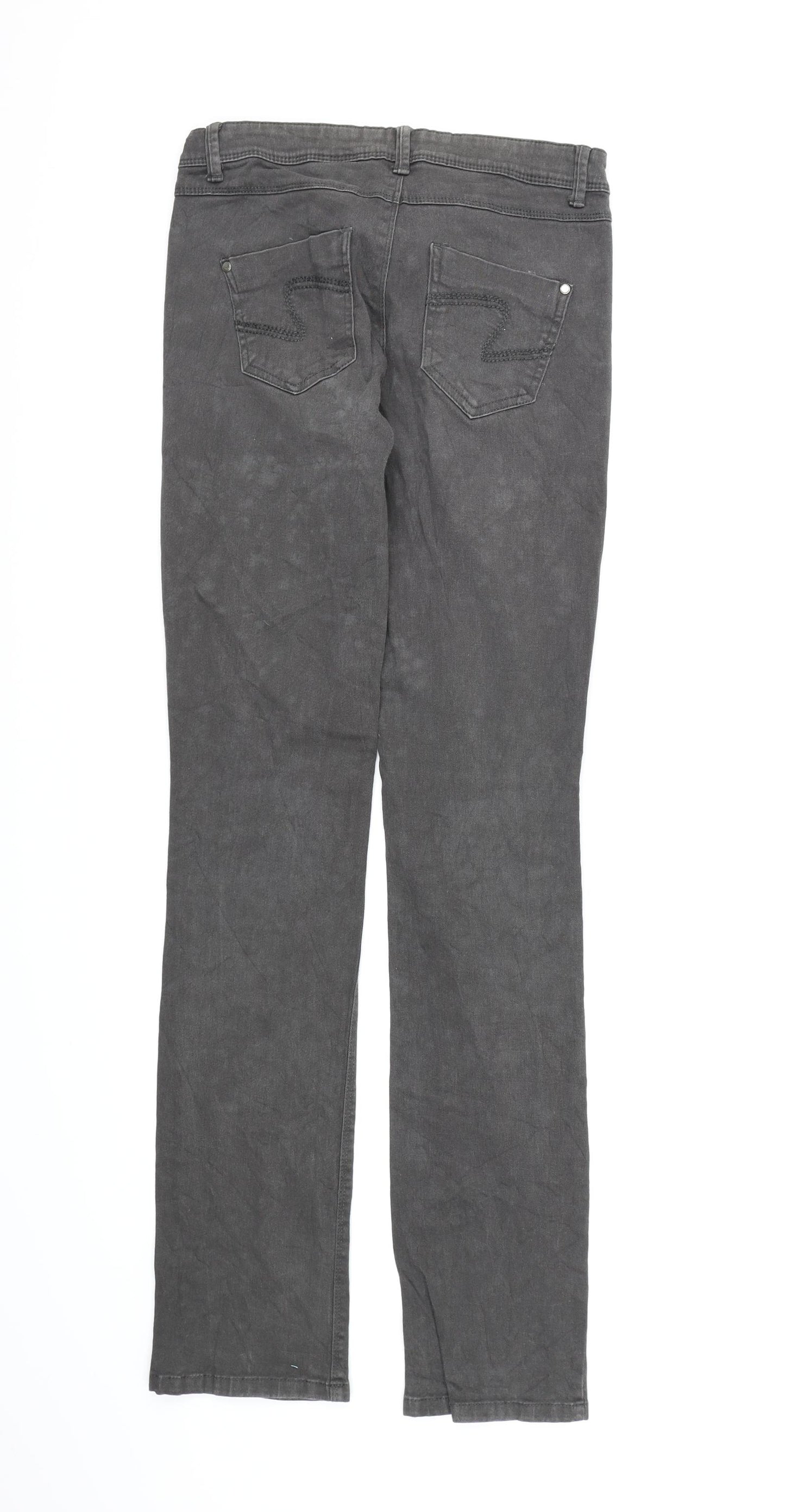 Camieu Womens Grey  Denim Skinny Jeans Size 8 L31 in