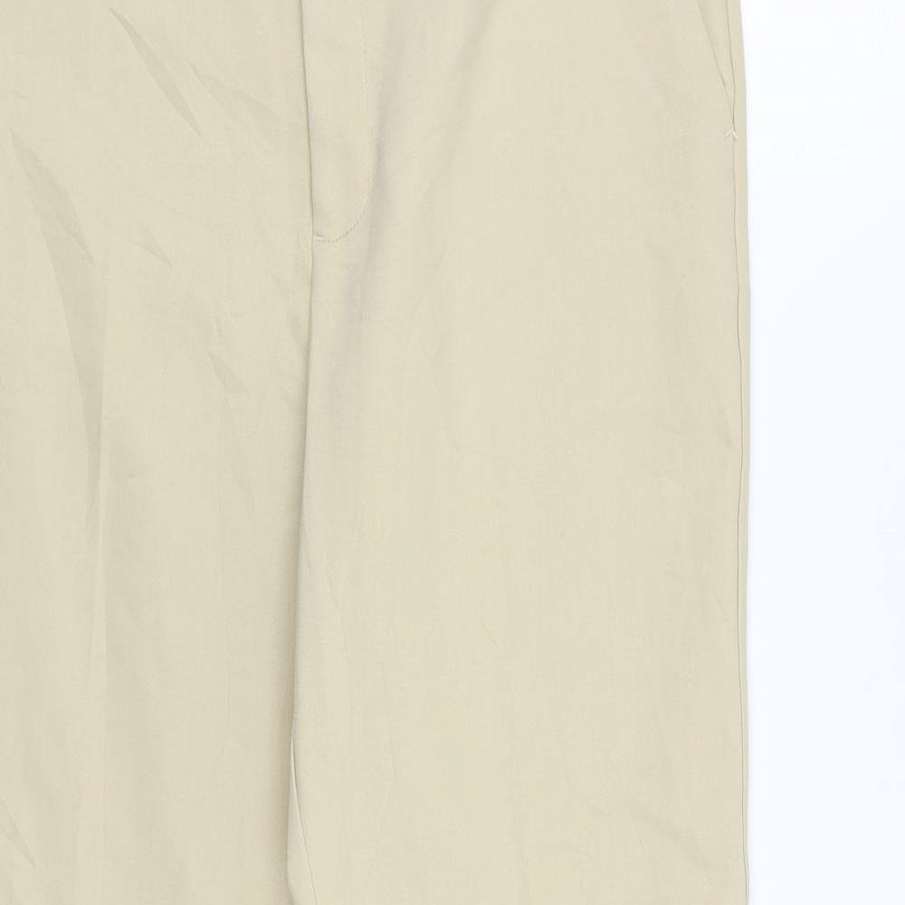 Gestuz Womens Beige  Rayon Trousers  Size 12 L30 in