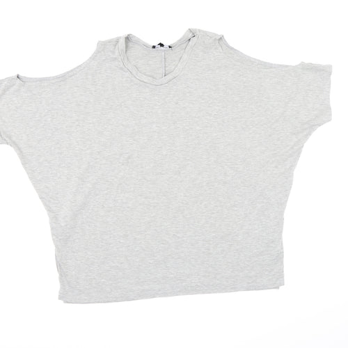 New Look Womens Grey   Basic Blouse Size 14