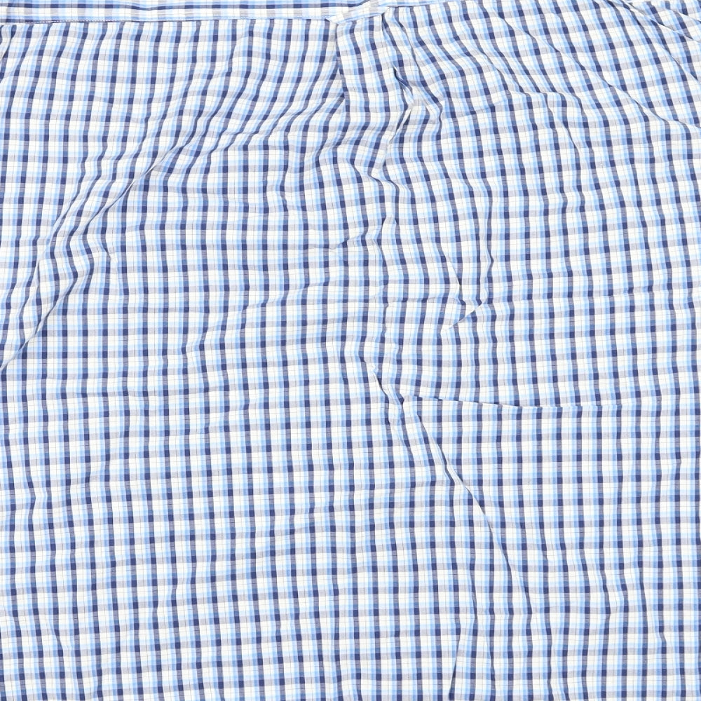 Easy Mens Black Check   Button-Up Size 2XL