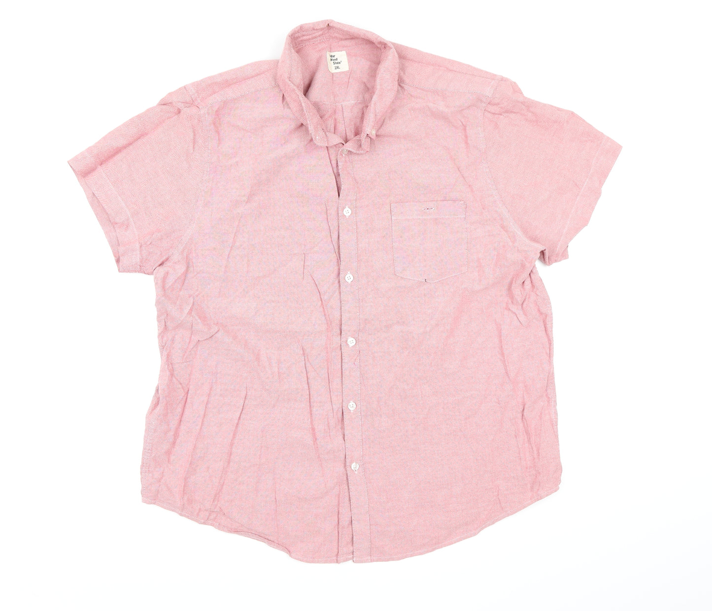 Cedar Wood State Mens Pink    Button-Up Size 2XL
