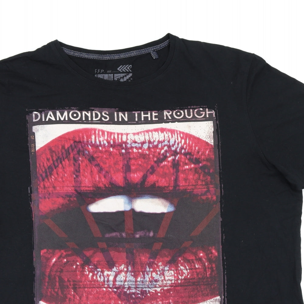 Debenhams Mens Black    T-Shirt Size 2XL