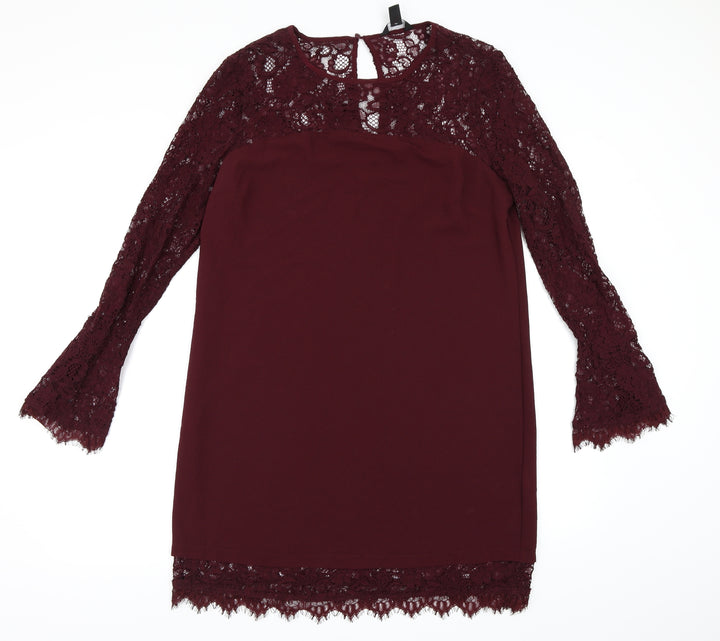 New Look Womens Purple  Lace A-Line  Size 14
