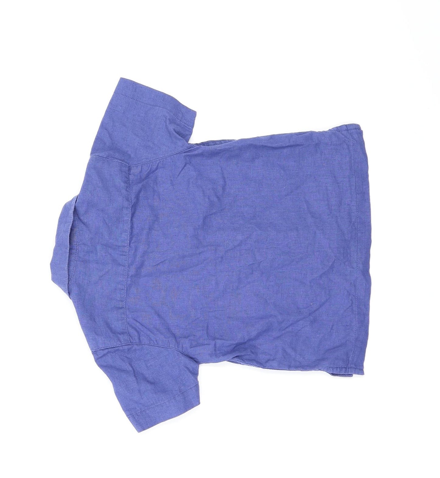 John Lewis Boys Blue   Basic Button-Up Size 2 Years