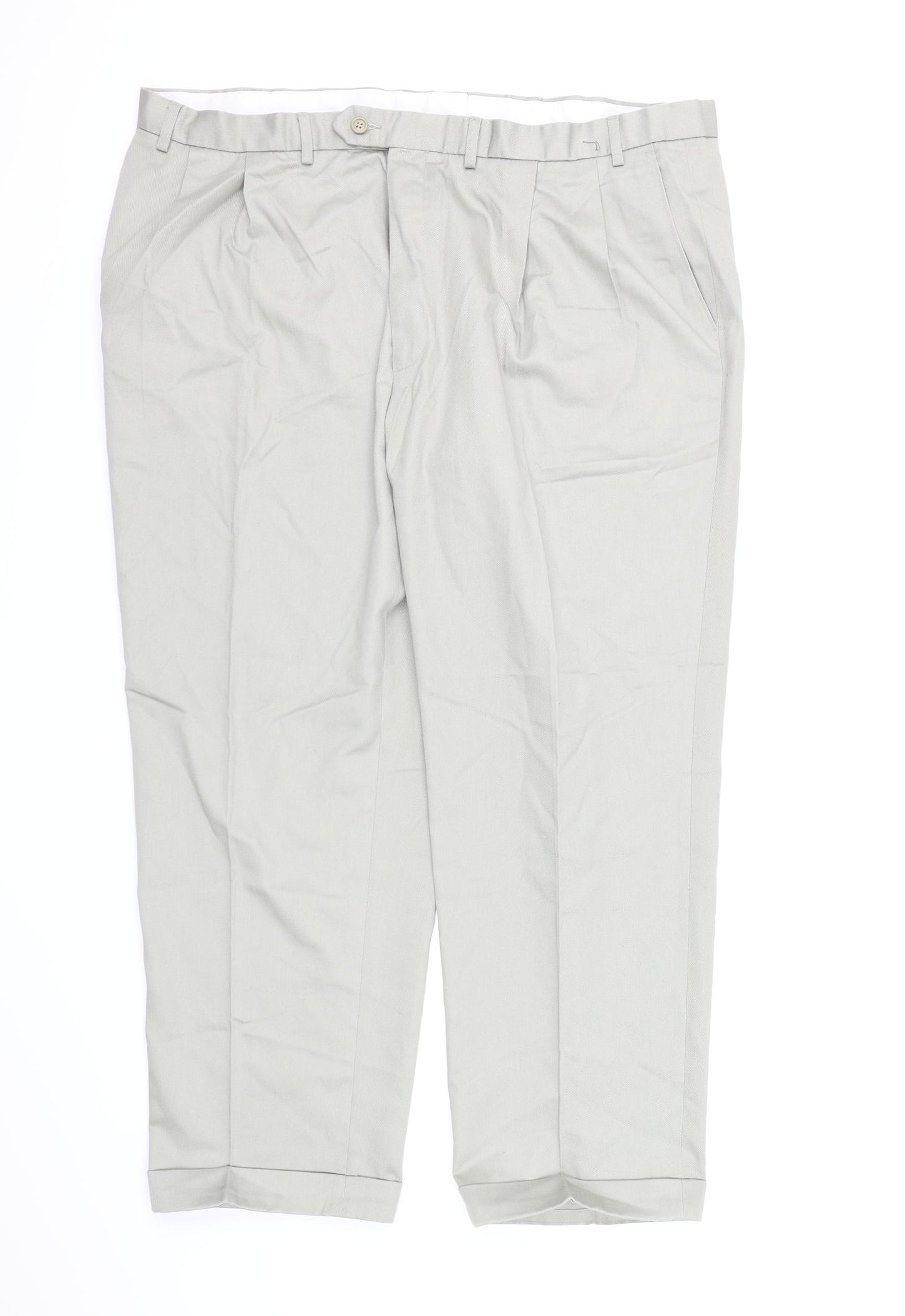 Marks and Spencer Mens Green  Rayon Dress Pants Trousers  L29 in