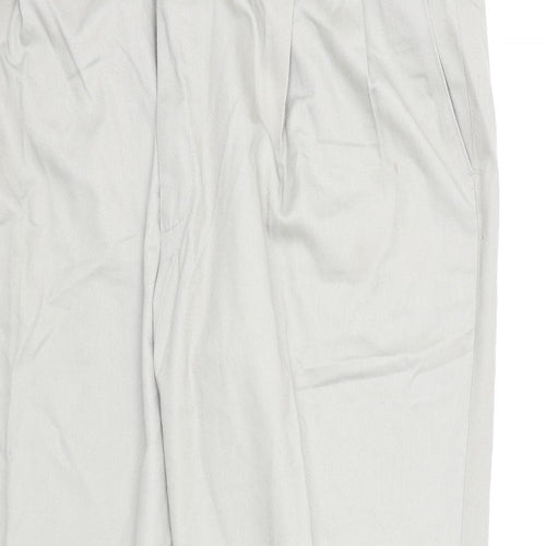 Marks and Spencer Mens Green  Rayon Dress Pants Trousers  L29 in