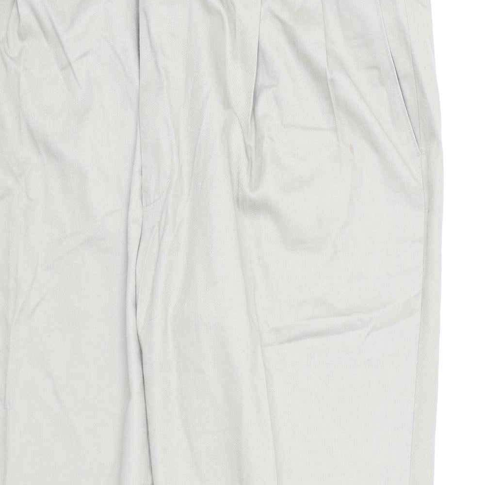 Marks and Spencer Mens Green  Rayon Dress Pants Trousers  L29 in