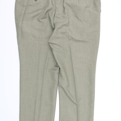 Black Label Mens Grey  Rayon Dress Pants Trousers  L29 in