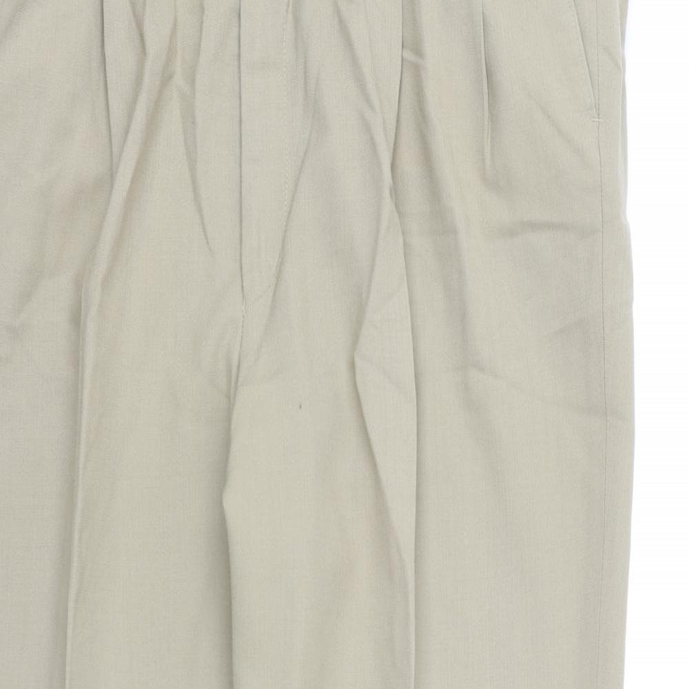 Marks and Spencer Mens Grey  Rayon Dress Pants Trousers  L31 in