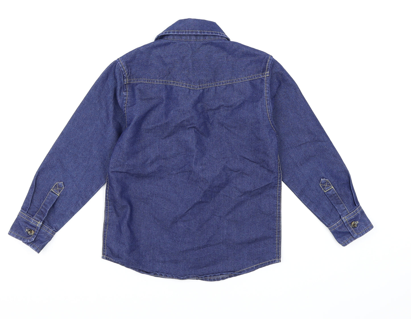 George Boys Blue  Denim Basic Button-Up Size 4-5 Years