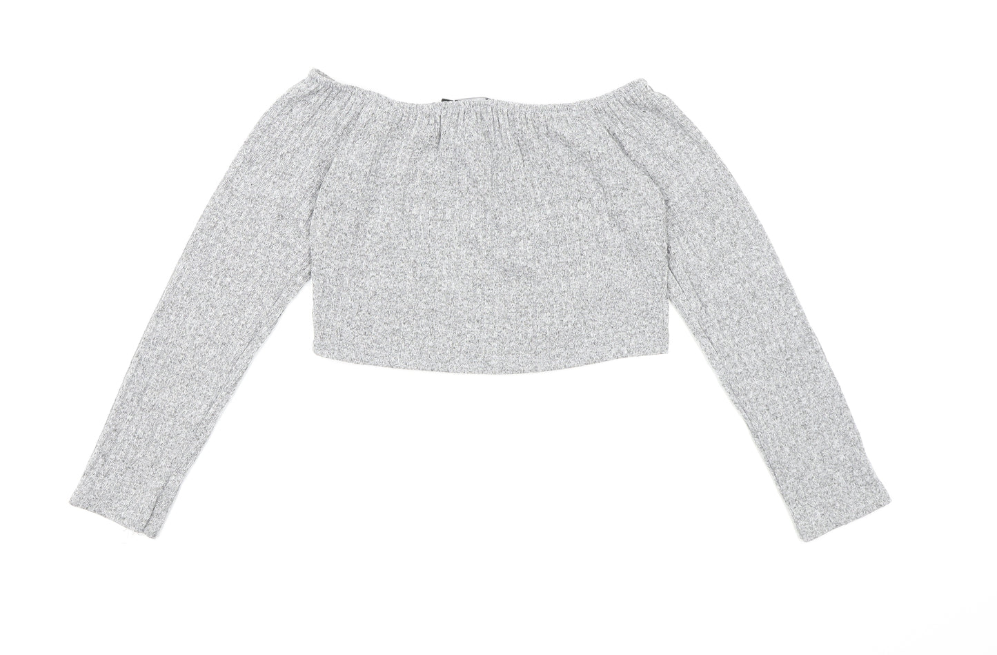 PRETTYLITTLETHING Womens Grey  Knit Pullover Jumper Size 12