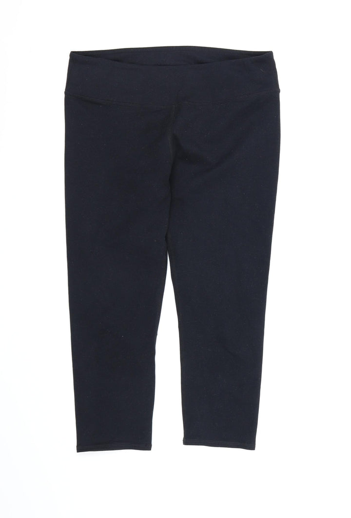 Preworn Womens Black   Cropped Leggings  L19 in