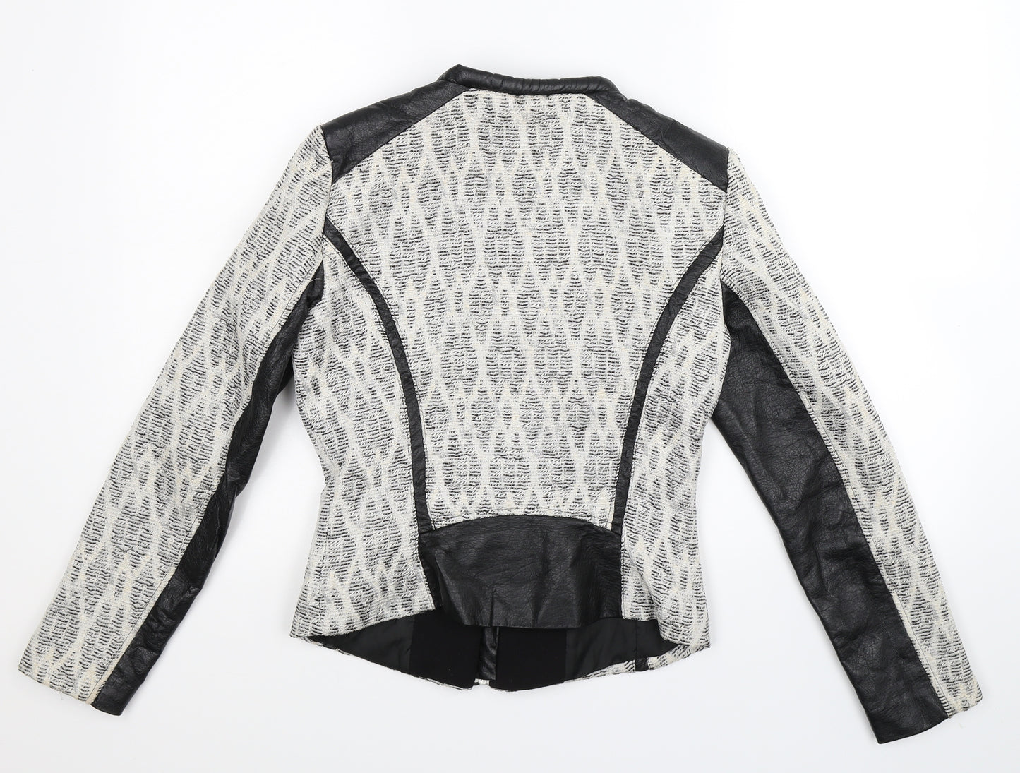 H&M Womens Multicoloured Geometric  Jacket Blazer Size 10