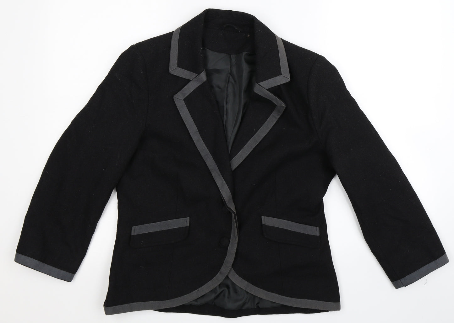 Preworn Womens Black   Jacket Blazer Size L