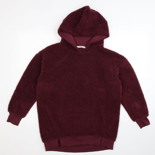 George Mens Brown  Fleece Pullover Hoodie Size S