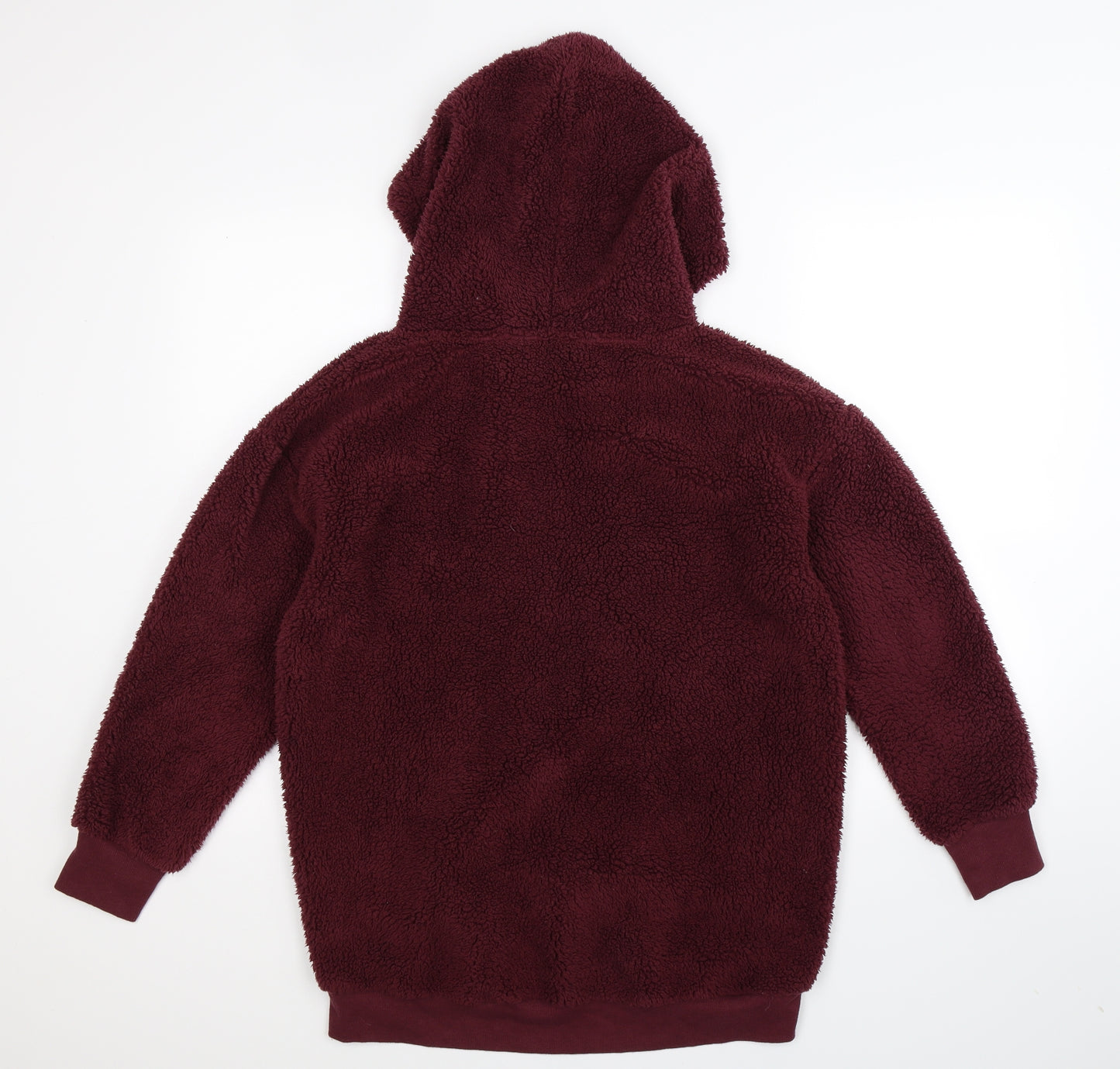 George Mens Brown  Fleece Pullover Hoodie Size S