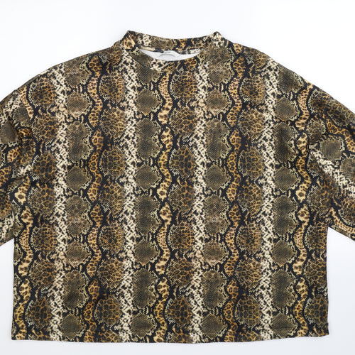 George Womens Multicoloured Animal Print  Pullover Sweatshirt Size XL