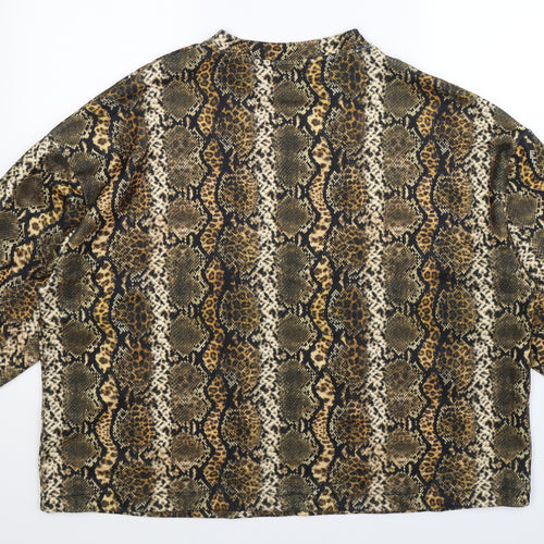 George Womens Multicoloured Animal Print  Pullover Sweatshirt Size XL