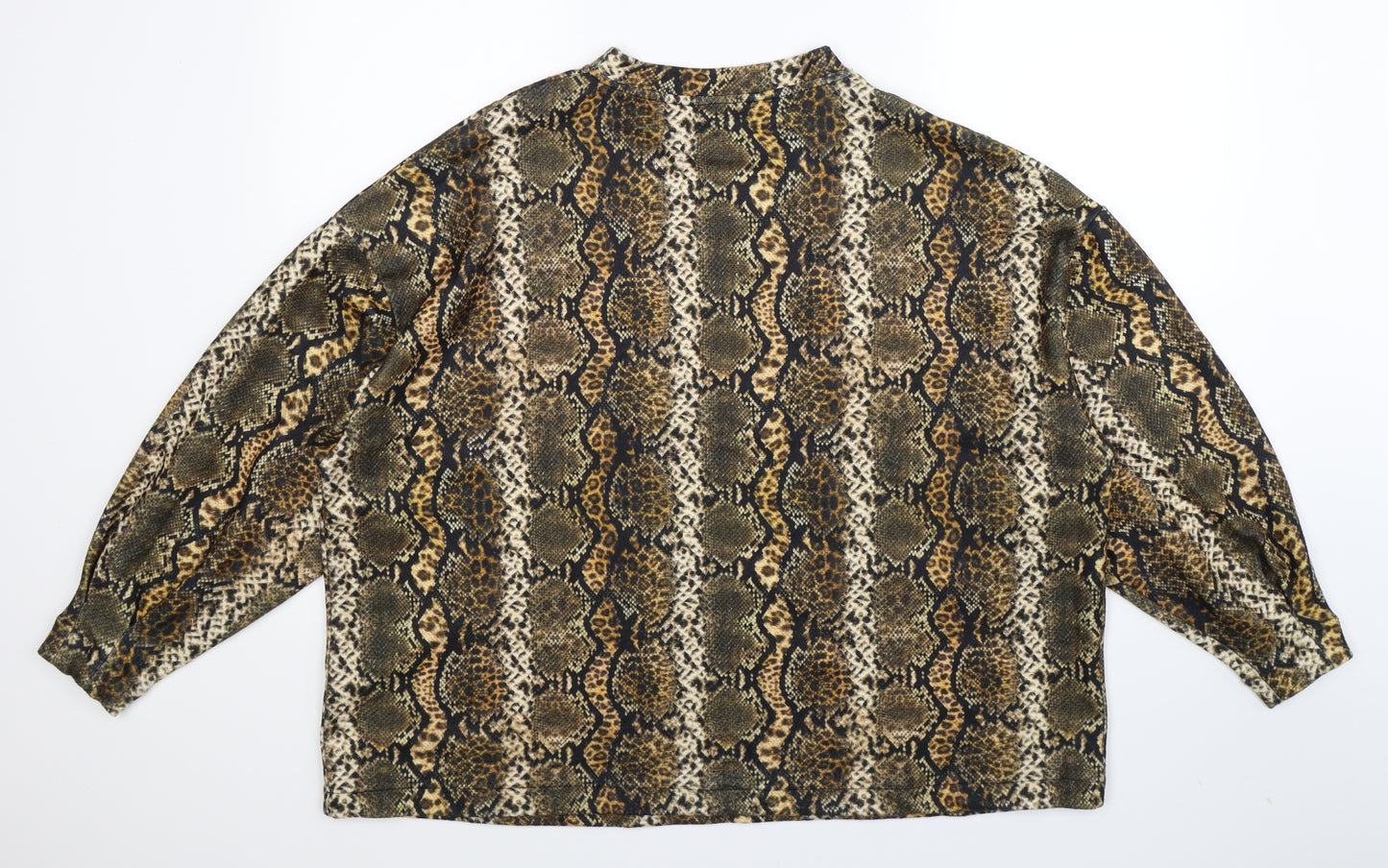 George Womens Multicoloured Animal Print  Pullover Sweatshirt Size XL