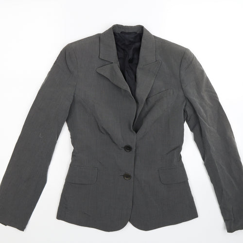 Preworn Womens Grey   Jacket Suit Jacket Size 10
