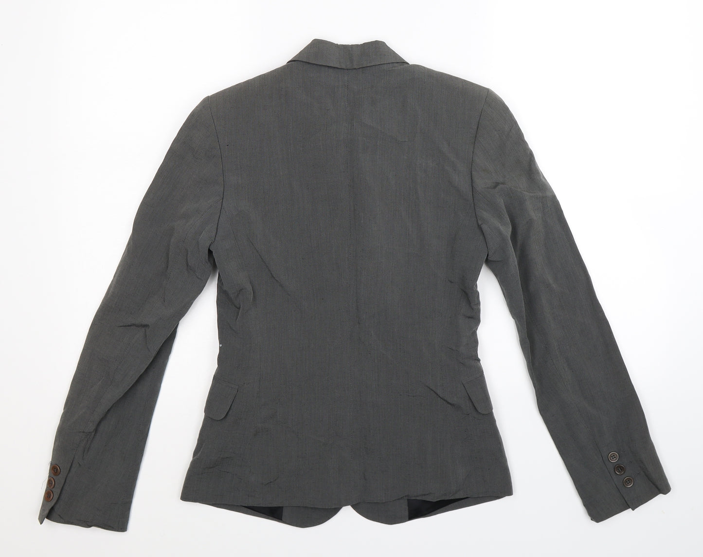 Preworn Womens Grey   Jacket Suit Jacket Size 10