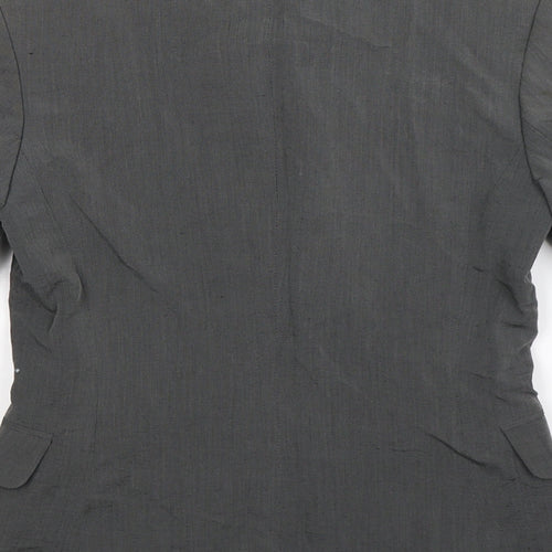 Preworn Womens Grey   Jacket Suit Jacket Size 10