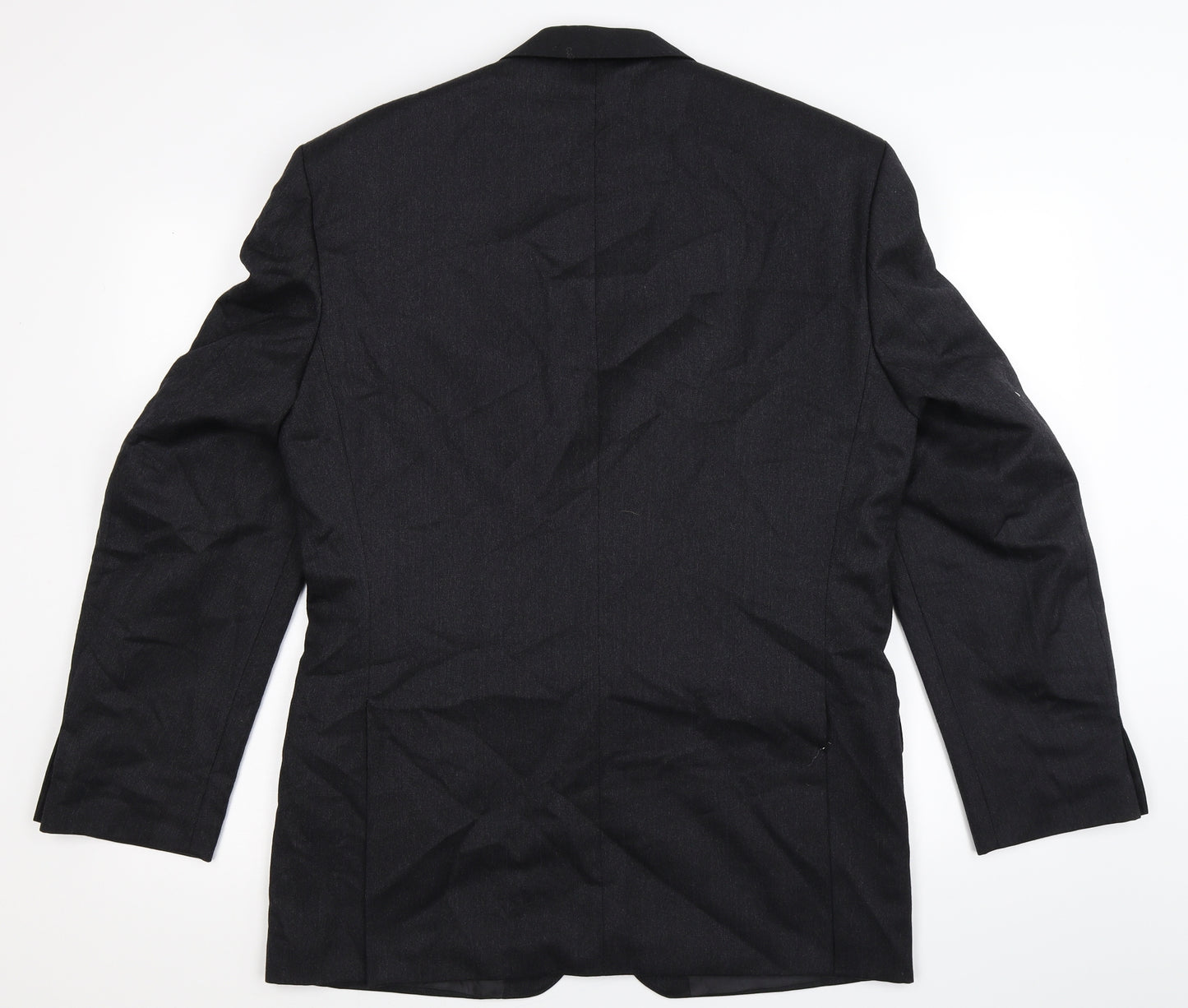 The Label Mens Black Striped  Jacket Suit Jacket Size 40