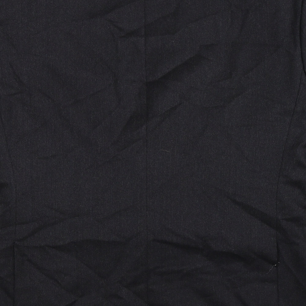 The Label Mens Black Striped  Jacket Suit Jacket Size 40